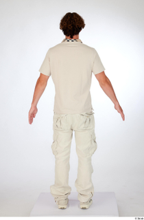 Lyle a-pose beige cargo pants beige polo t shirt beige…